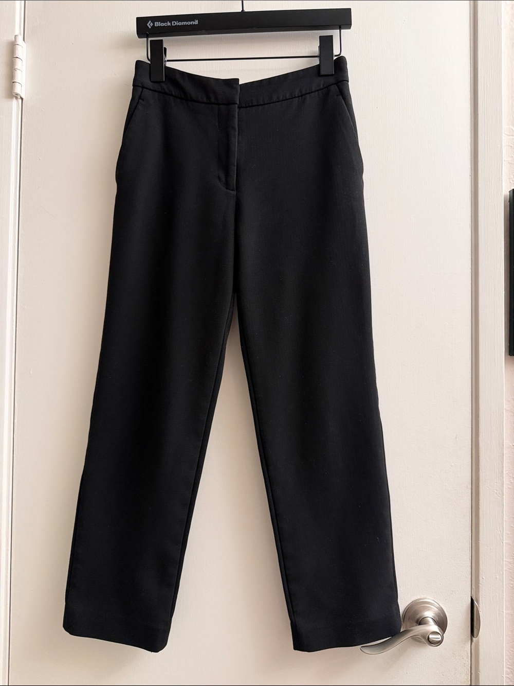 H&M Black Straight-Leg Women’s Trousers